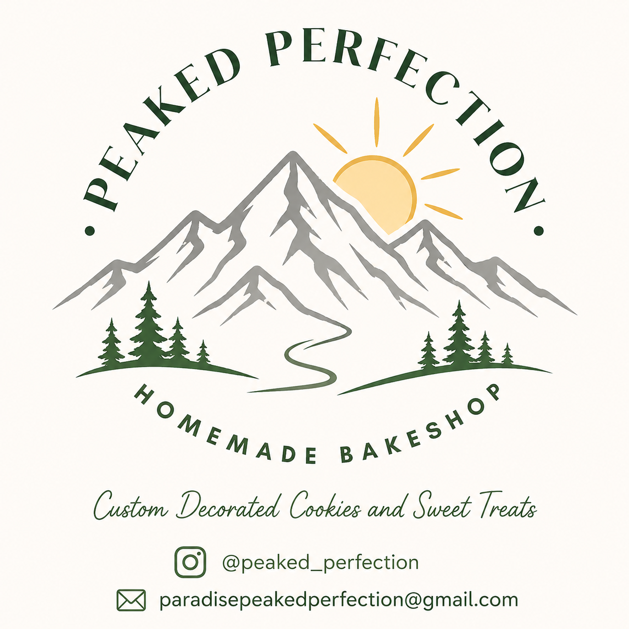 Peaked Perfection mountain logo
